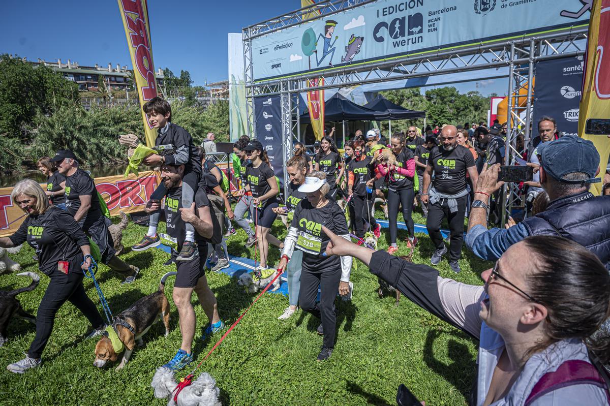 CAN WE RUN BARCELONA. La carrera organizada por Prensa Ibérica y El Periódico de Catalunya con la colaboración de Sport ,  donde las personas y sus mascotas perrunas corren en familia