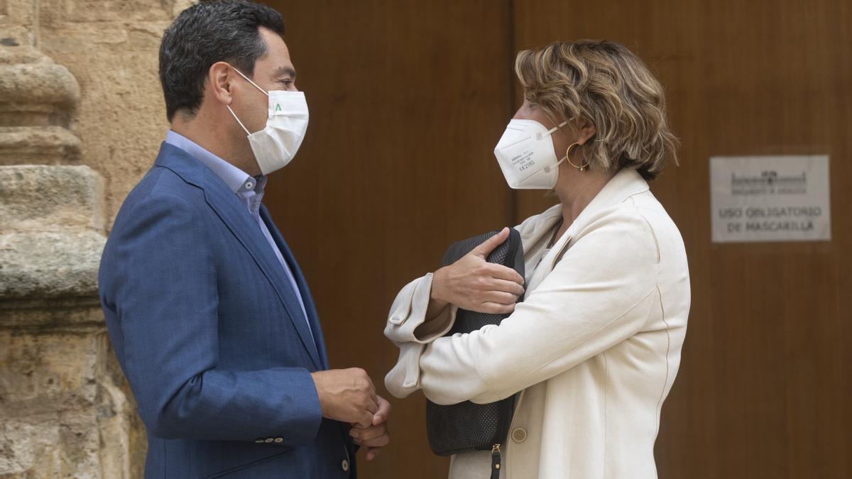 Juanma Moreno y Susana Díaz.