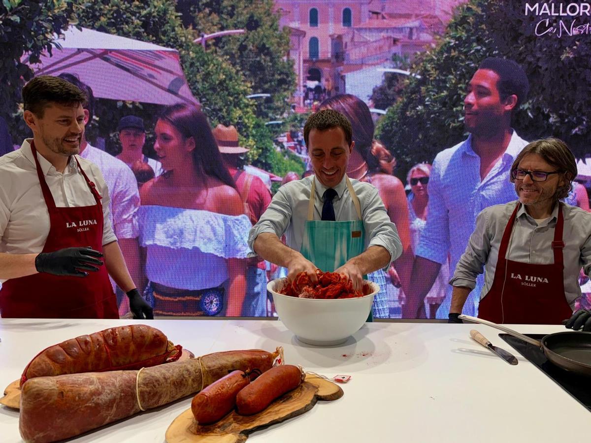 Llorenç Galmés, en plena demostración en Madrid Fusión.