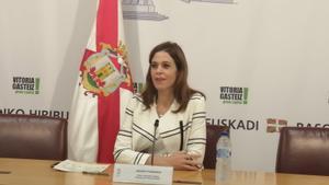 La alcaldesa de Vitoria-Gasteiz, Maider Etxebarria