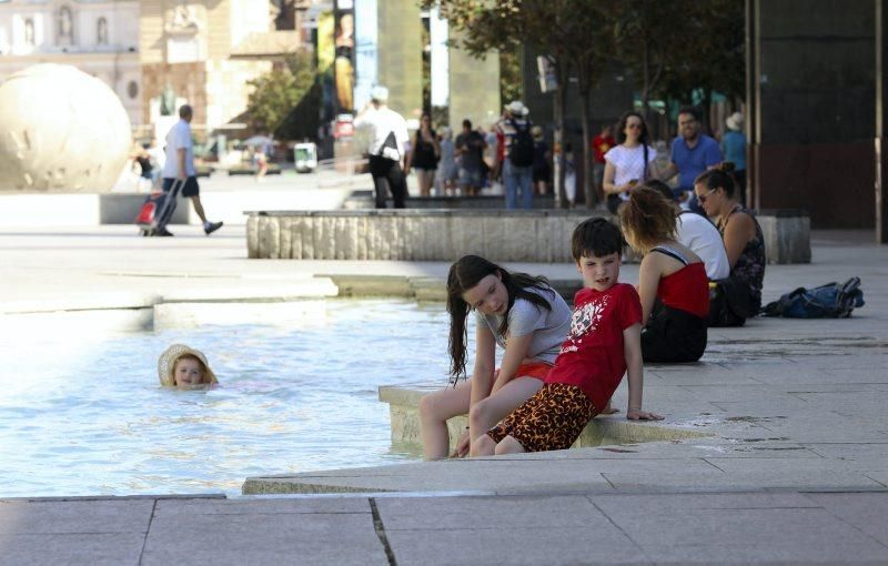 Calor en Zaragoza, 9 de julio agosto