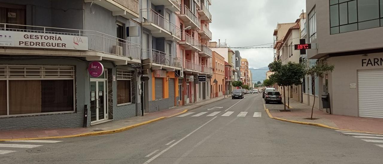 Archivo. Una calle de Pedreguer