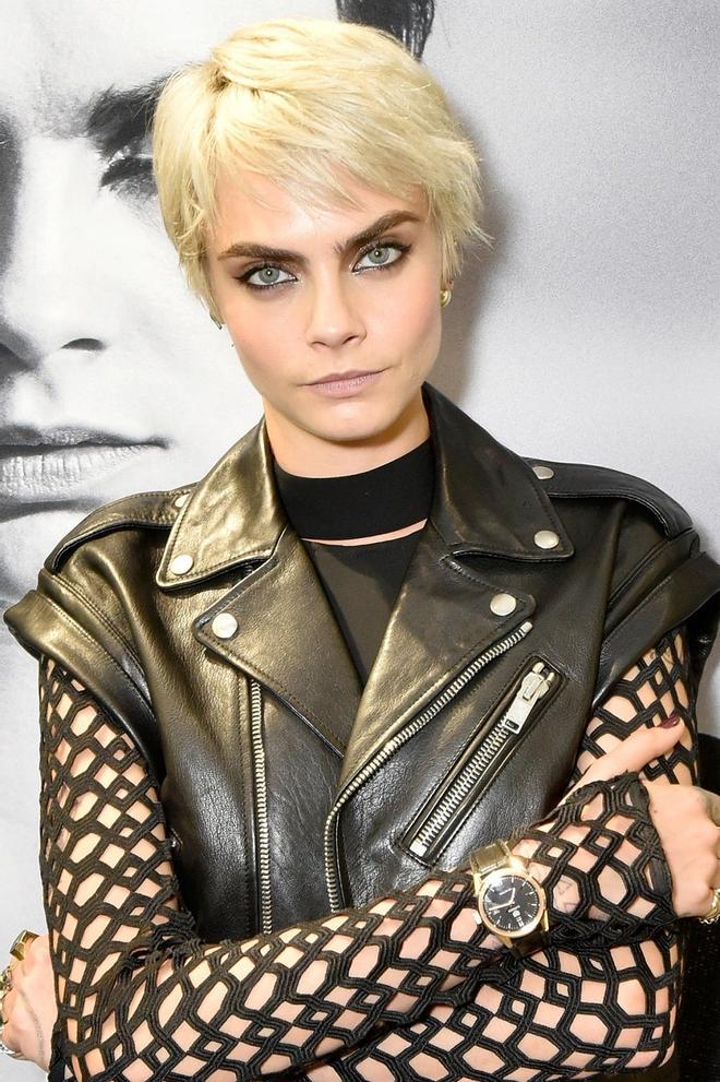 Cara Delevingne en un evento publicitario en Nueva York