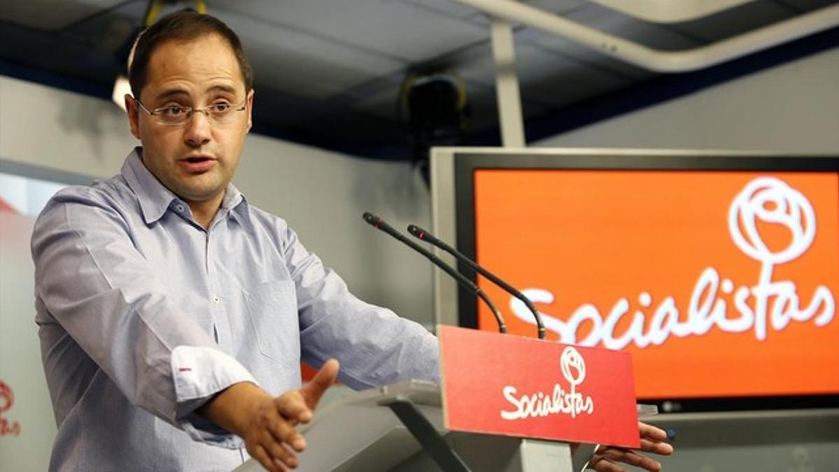 El secretario de organización del PSOE, César Luena.