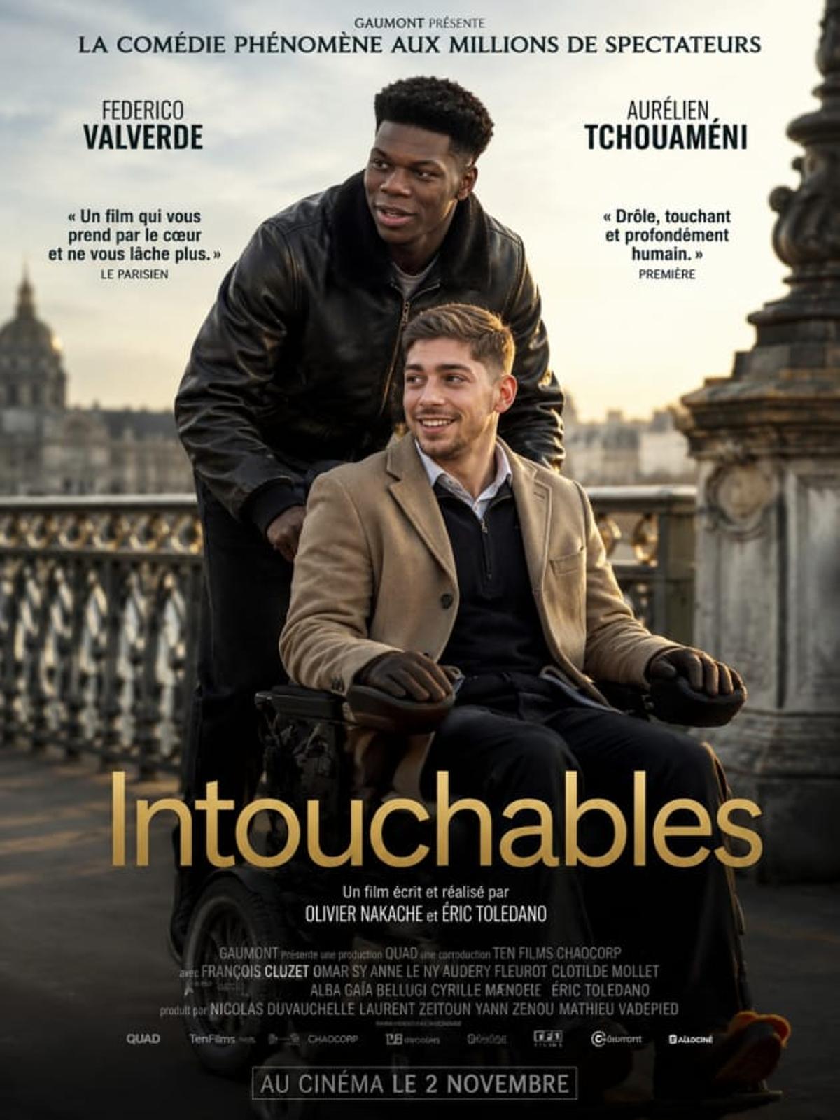 Montaje de Tchouameni y Valvarde como si fuera los protagonistas de la película 'Intocables'