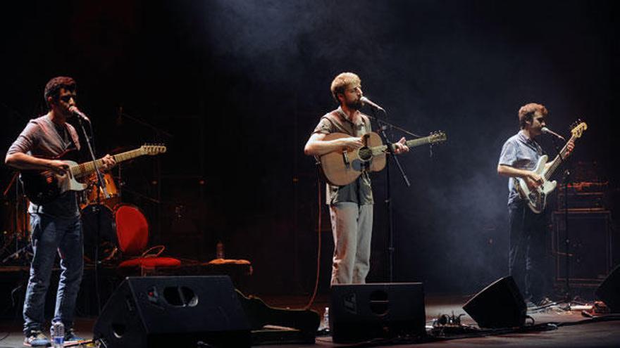 Manel durante una actuación en Mallorca.