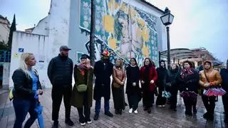 El mural por la paz vuelve a la Ribera de Córdoba en el segundo aniversario del conflicto en Ucrania