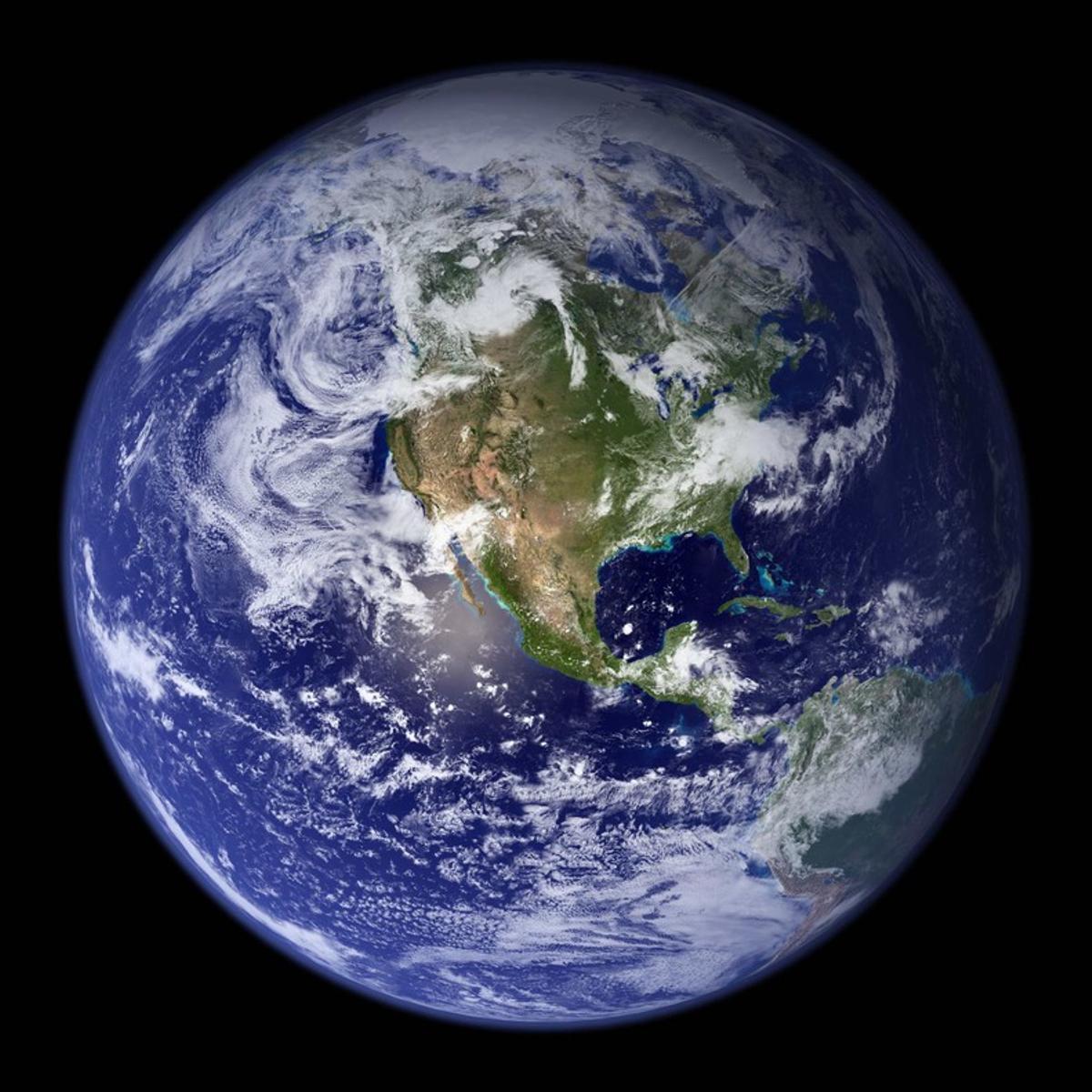 This spectacular blue marble image is the most detailed true-color image of the entire Earth to date, using a collection of satellite-based observations, scientists and visualizers stitched together months of observations of the land surface, oceans, sea ice, and clouds into a seamless, true-color mosaic of every square kilometer of Earth. Much of the information contained in this image came from a single remote-sensing device-NASA’s Moderate Resolution Imaging Spectroradiometer, or MODIS.  REUTERS/NASA Goddard Space Flight Center/Handout   (UNITED STATES)  FOR EDITORIAL USE ONLY