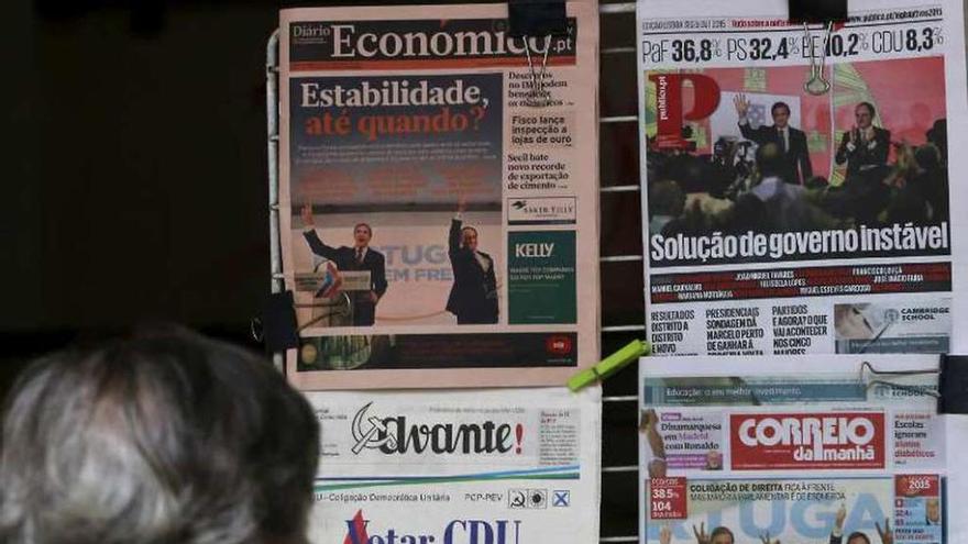 La prensa lusa refleja el resultado de las elecciones.  // Reuters
