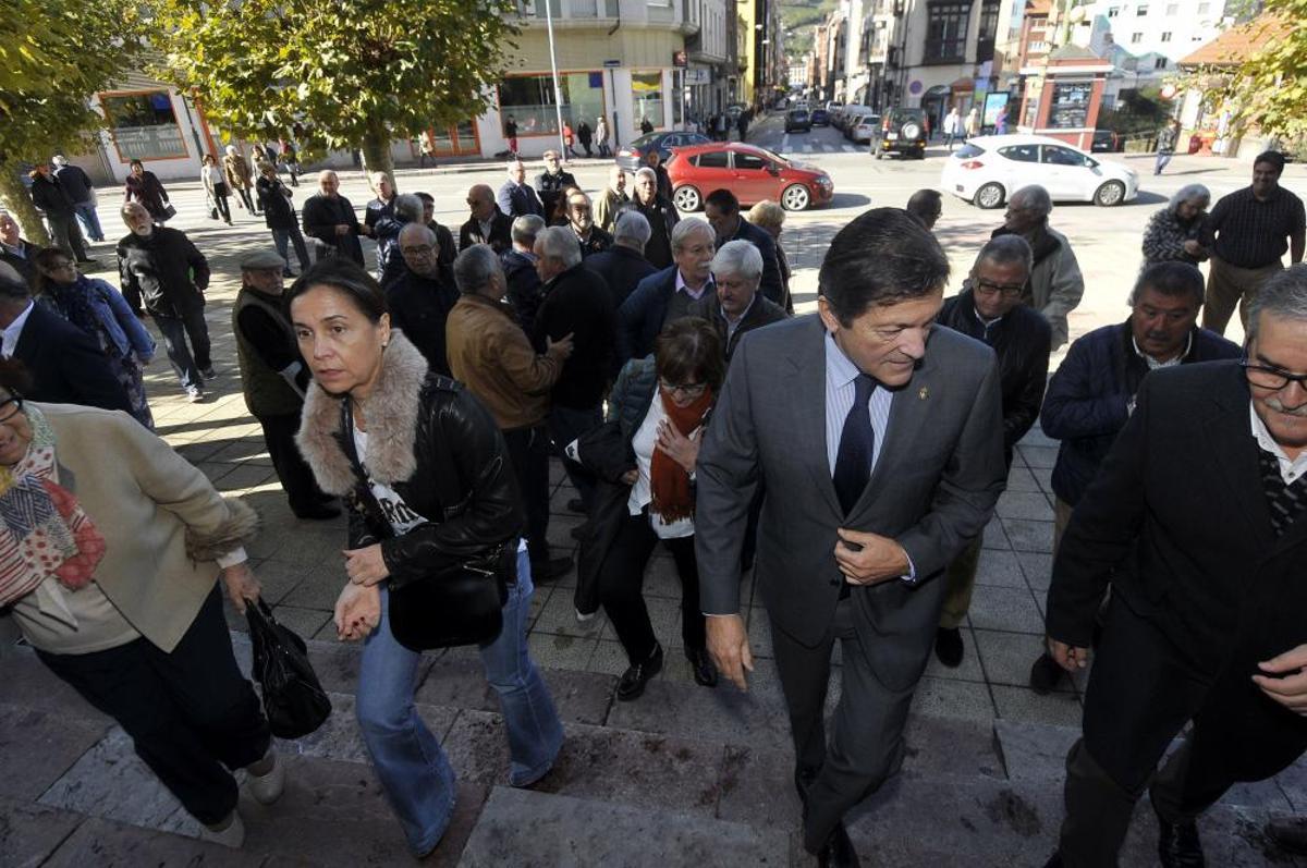 Funeral de Nicanor López Burgos en Mieres