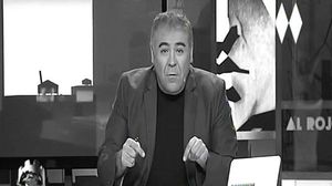 García Ferreras va protestar en blanc i negre (La Sexta).