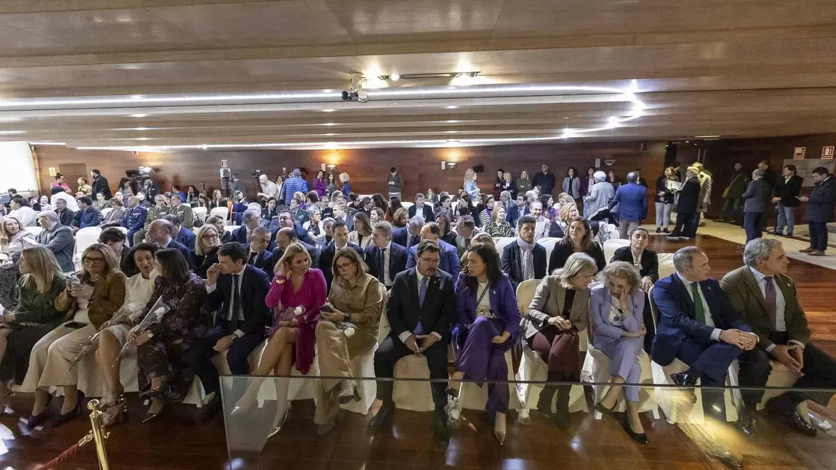 Acto institucional por el 8M celebrado en la Asamblea de Extremadura.