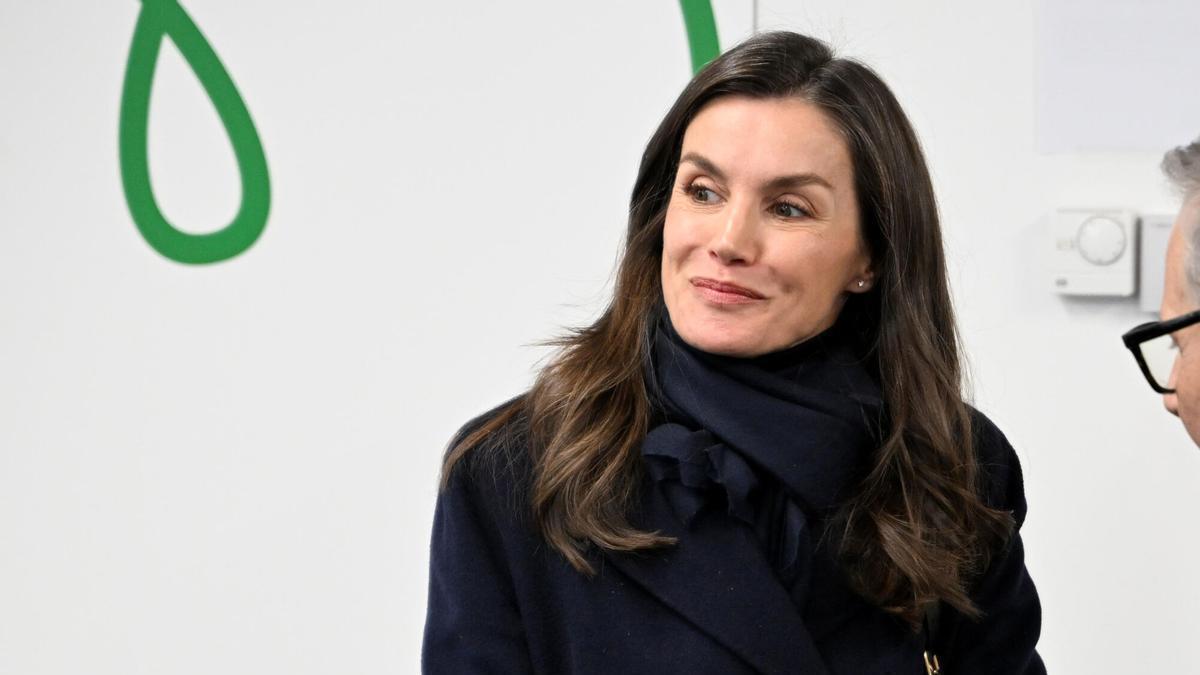 La reina Letizia, este miércoles, en el acto institucional del Día Mundial del Cáncer.