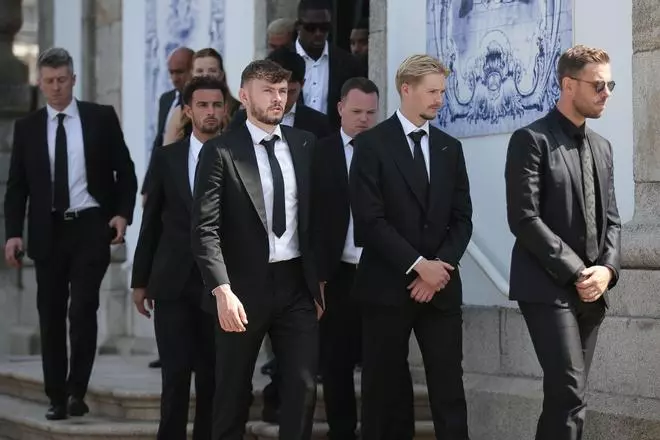 El funeral de Diogo Jota y su hermano, en imágenes