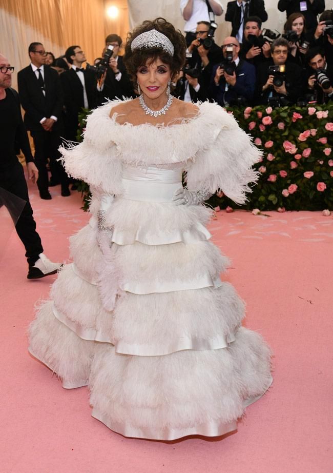 Joan Collins en la Gala MET 2019