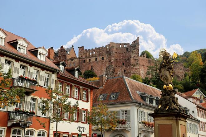 Plaza Kornmarkt, Heidelberg, Alemania