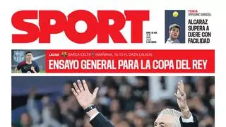 La portada de SPORT de hoy viernes, 18 de abril de 2025