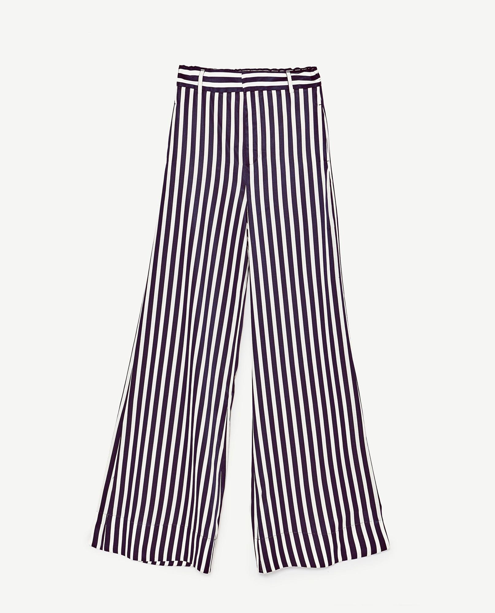 Las combinaciones imposibles de Zara, que terminarás llevando: pantalón de rayas (39,95 euros)