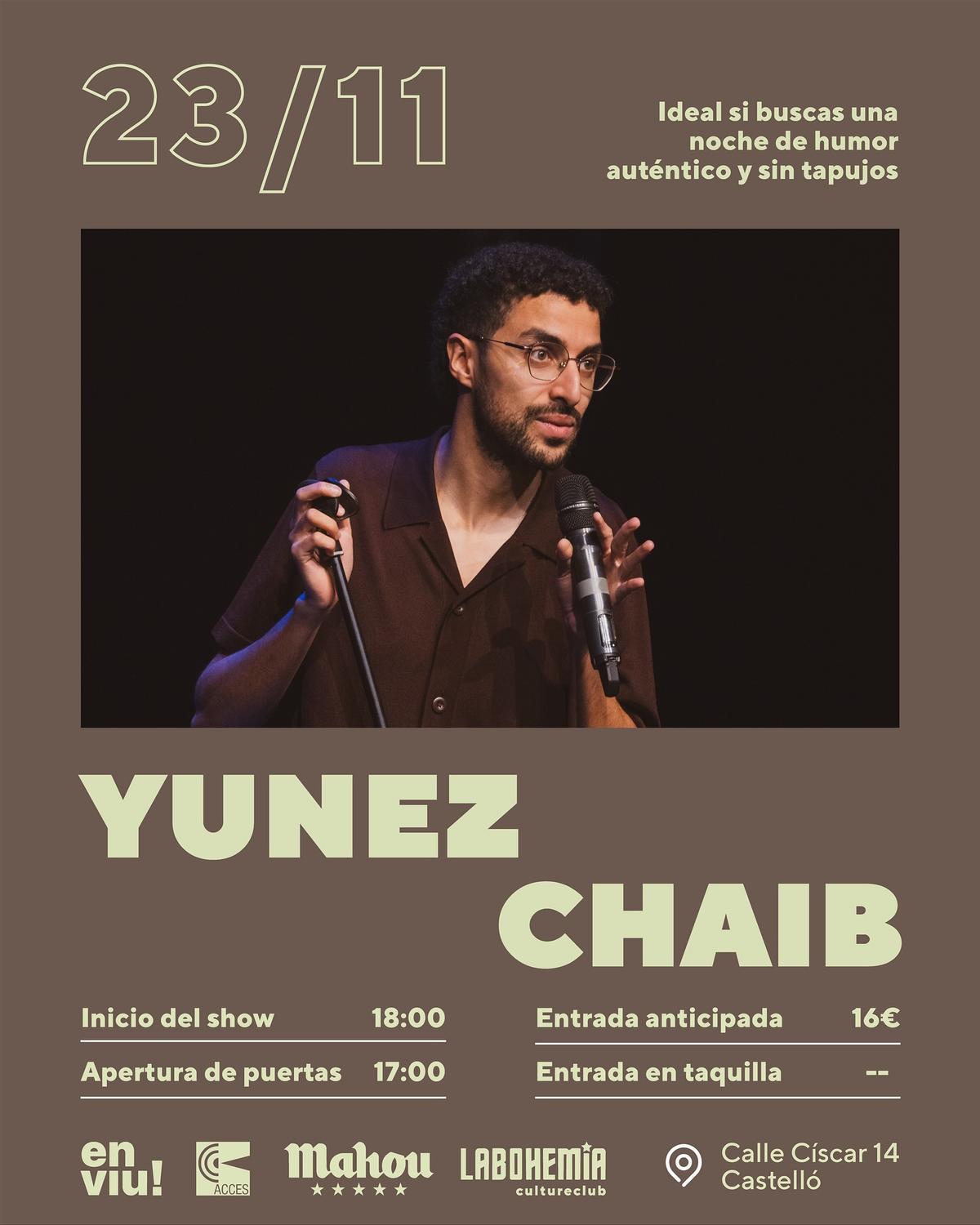 Yunez Chaib en directo.