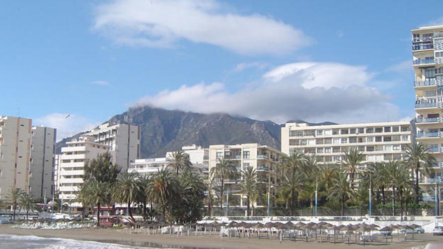 Imagen de la primera línea de playa de Marbella.