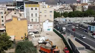 Los sondeos del Neoalbéniz hallan una torre de la muralla de Málaga