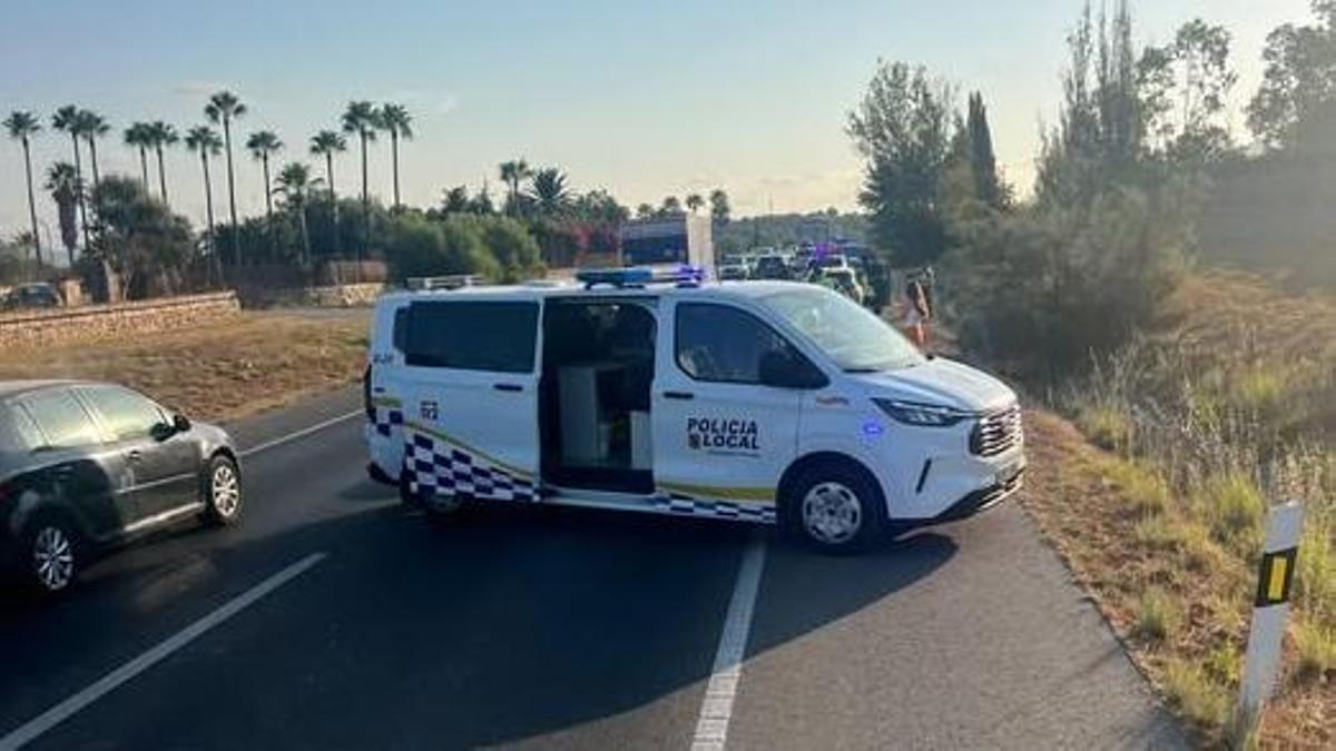 Una patrulla de la Policía Local de Alcúdia, en una foto de archivo.