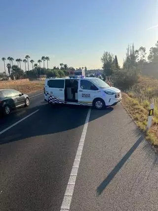 Una conductora ebria huye tras un accidente y se enfrenta a los agentes de la Policía Local de Alcúdia