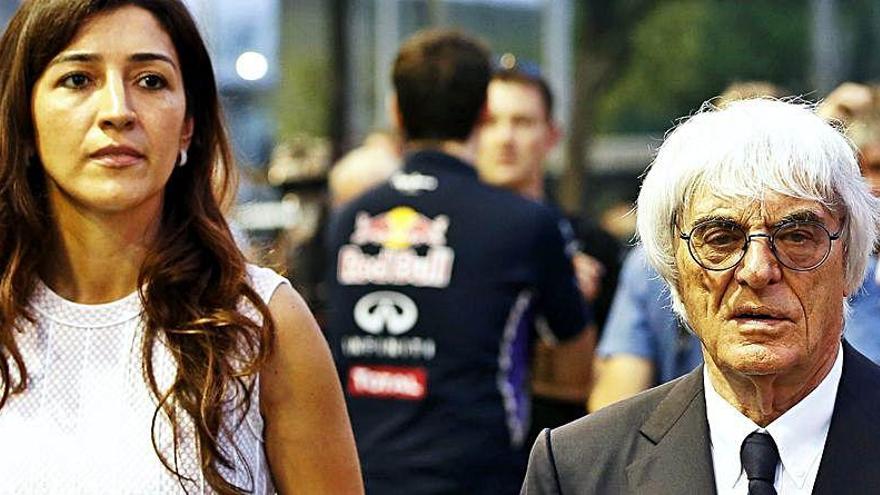 Bernie Ecclestone y su mujer Fabiana Flosi