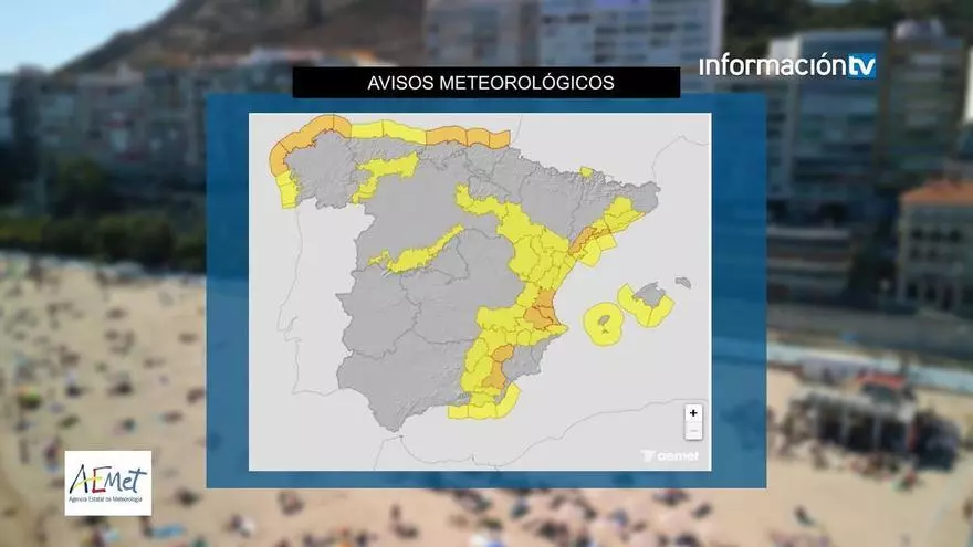 El tiempo en Alicante: alerta amarilla por fuentes vientos