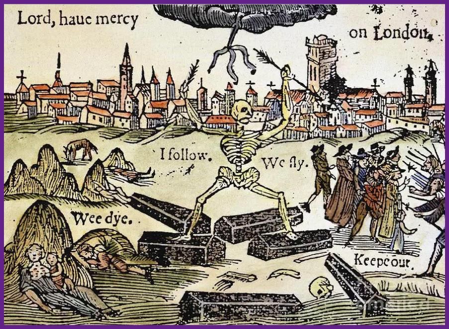 Una de las ilustraciones que acompañaron las noticias sobre la peste.