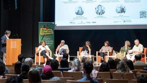 Participantes en el debate, en representación de la Xarxa de Salut mental de Girona, Support, Eduació, Salut, Drissa, Família i Salut, el IAS de Girona y