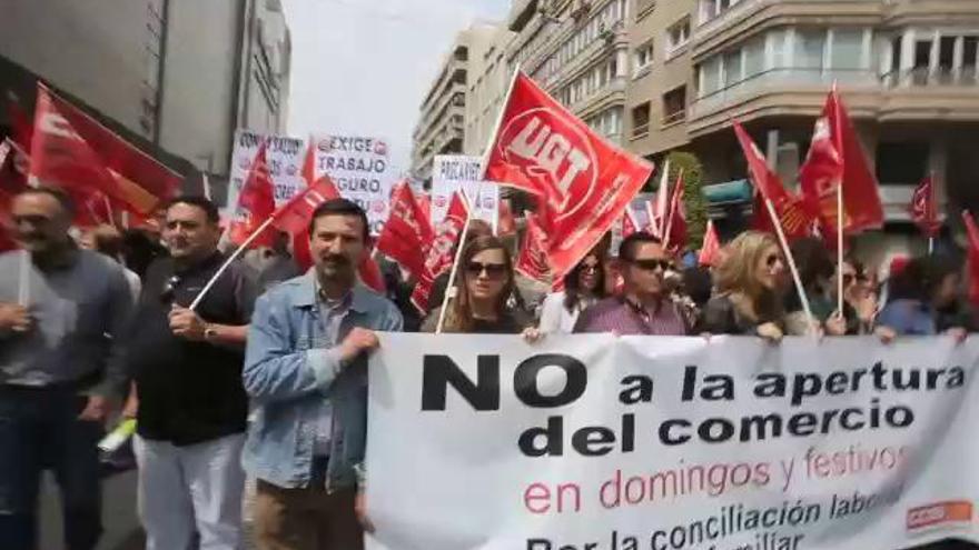 Concentración sindical en Alicante