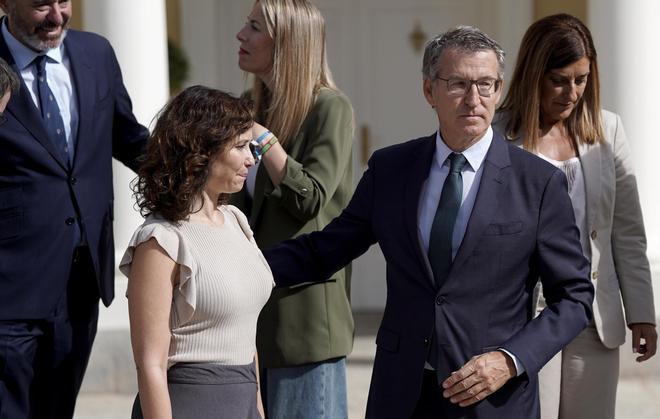 Alberto Núñez Feijóo durante la Cumbre de Presidentes del Partido Popular.