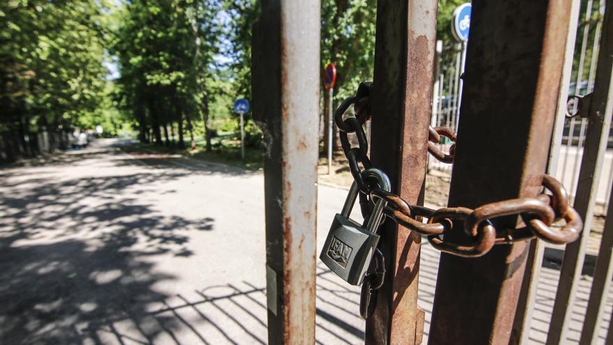 La tromba de agua caída en Cáceres obliga a cerrar el parque del Príncipe