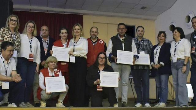 Cruz Roja Zaragoza reconoció la labor de sus voluntarios y voluntarias.