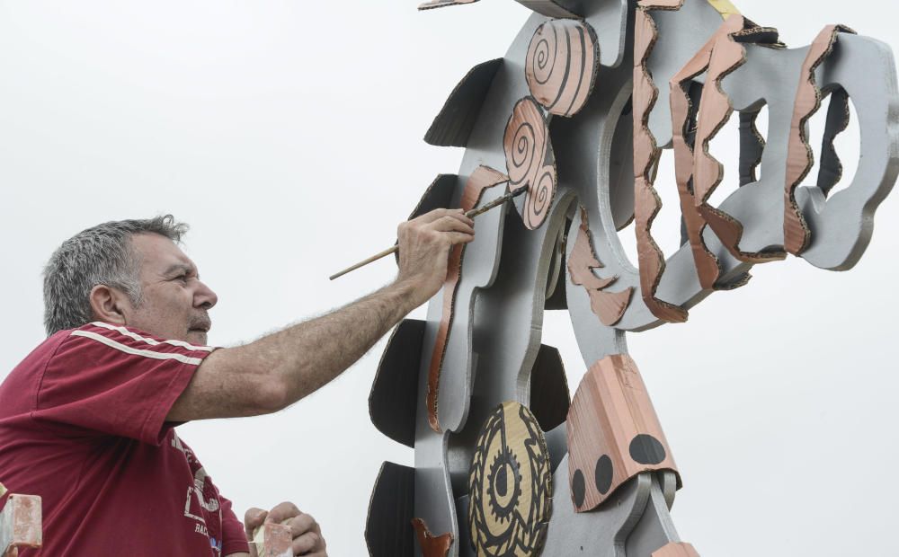 19/07/2018 GÁLDAR. Preparativos fiestas de ...