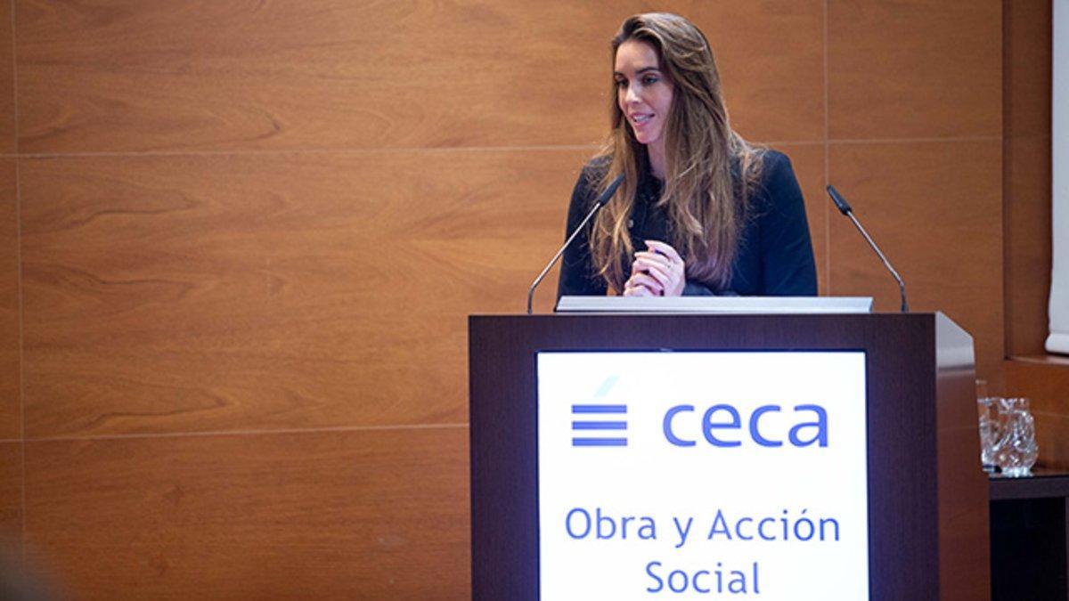 Ona Carbonell presenta el Decálogo de Valores de la Obra Social de CECA