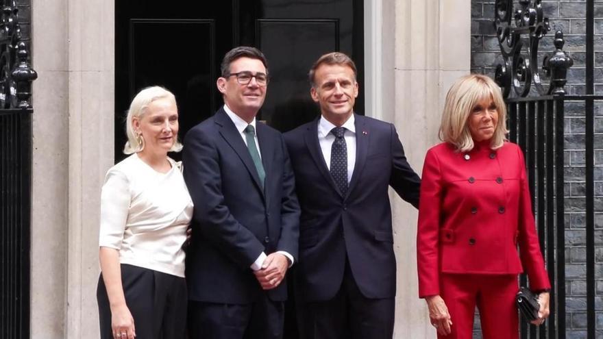 Burnham accueille Macron à Downing Street