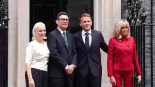 Burnham recibe a Macron en Downing Street
