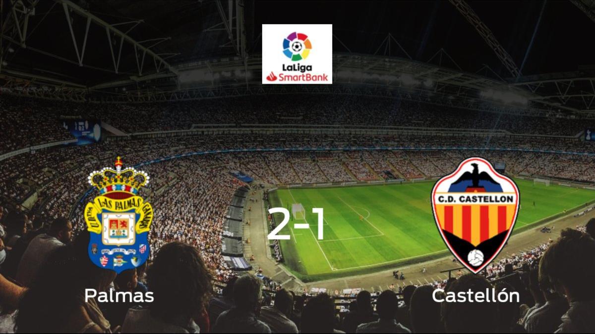 Las Palmas consigue la victoria en casa frente al Castellón (2-1)