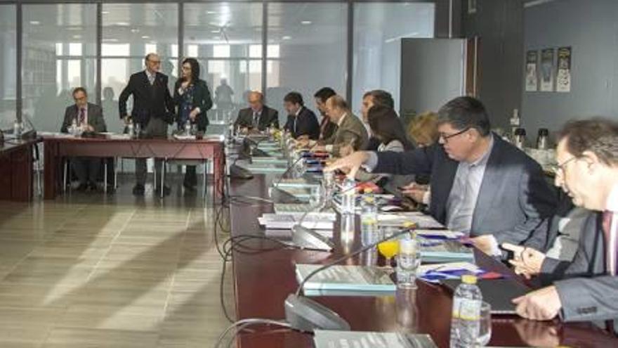 Celebración del último pleno del Consell Social de la UJI el pasado lunes.