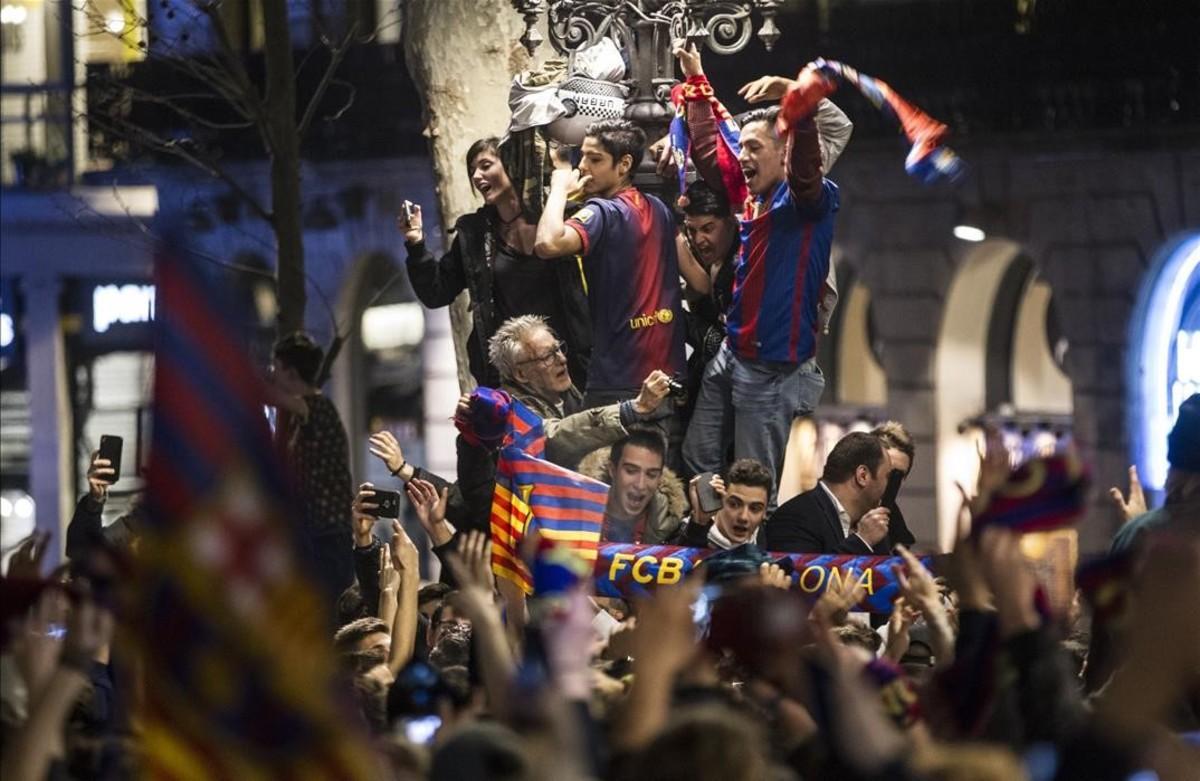 Canaletes volvíó a llenatse tra la remontada.