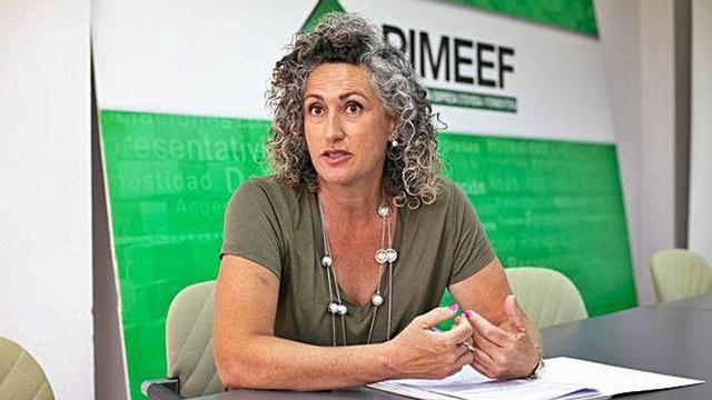 La empresaria Verónica Juan, en la sede de la Pimeef en la Avenida de España de Vila. vicent marí