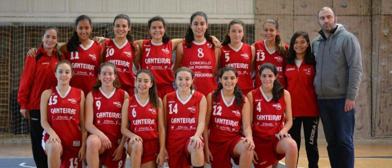Equipo cadete femenino del Club Baloncesto Porriño. FdV