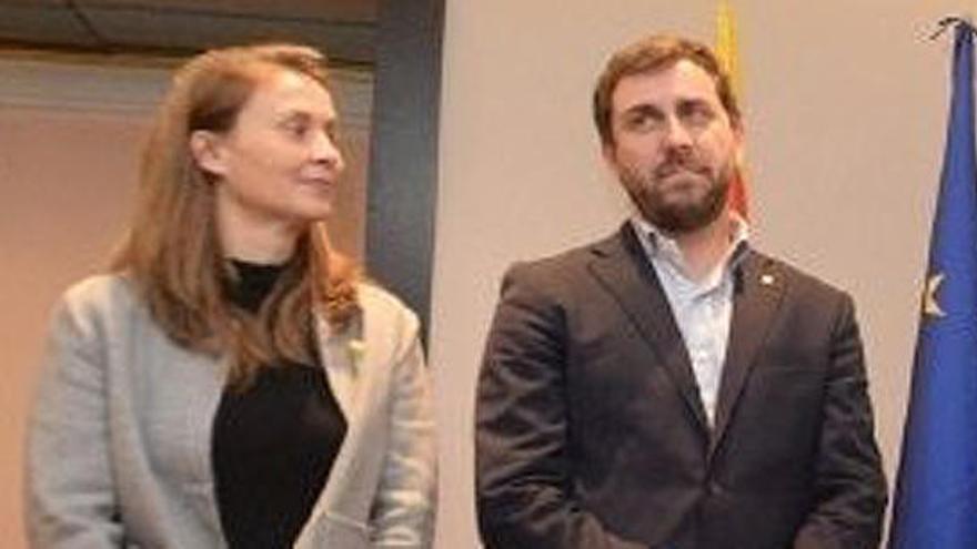 Meritxell Serret y Toni Comín.