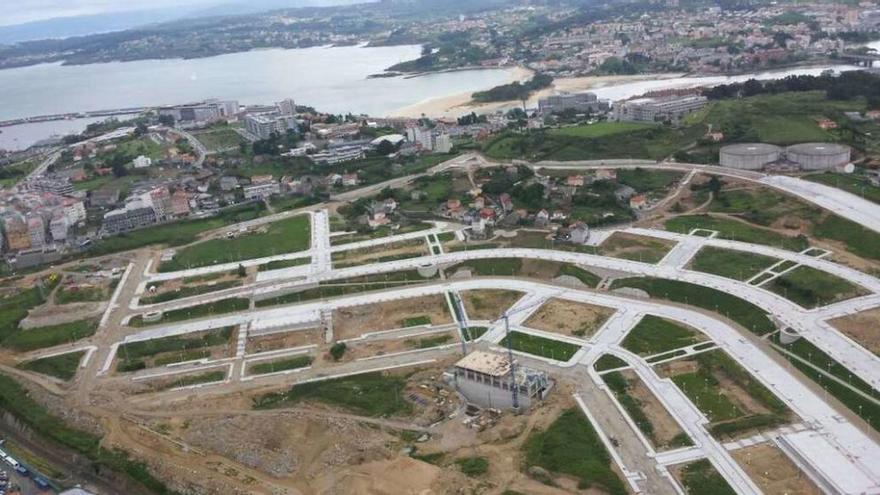 Imagen aérea de la urbanización del parque ofimático, de hace un mes, cedida por Cofuncovi.