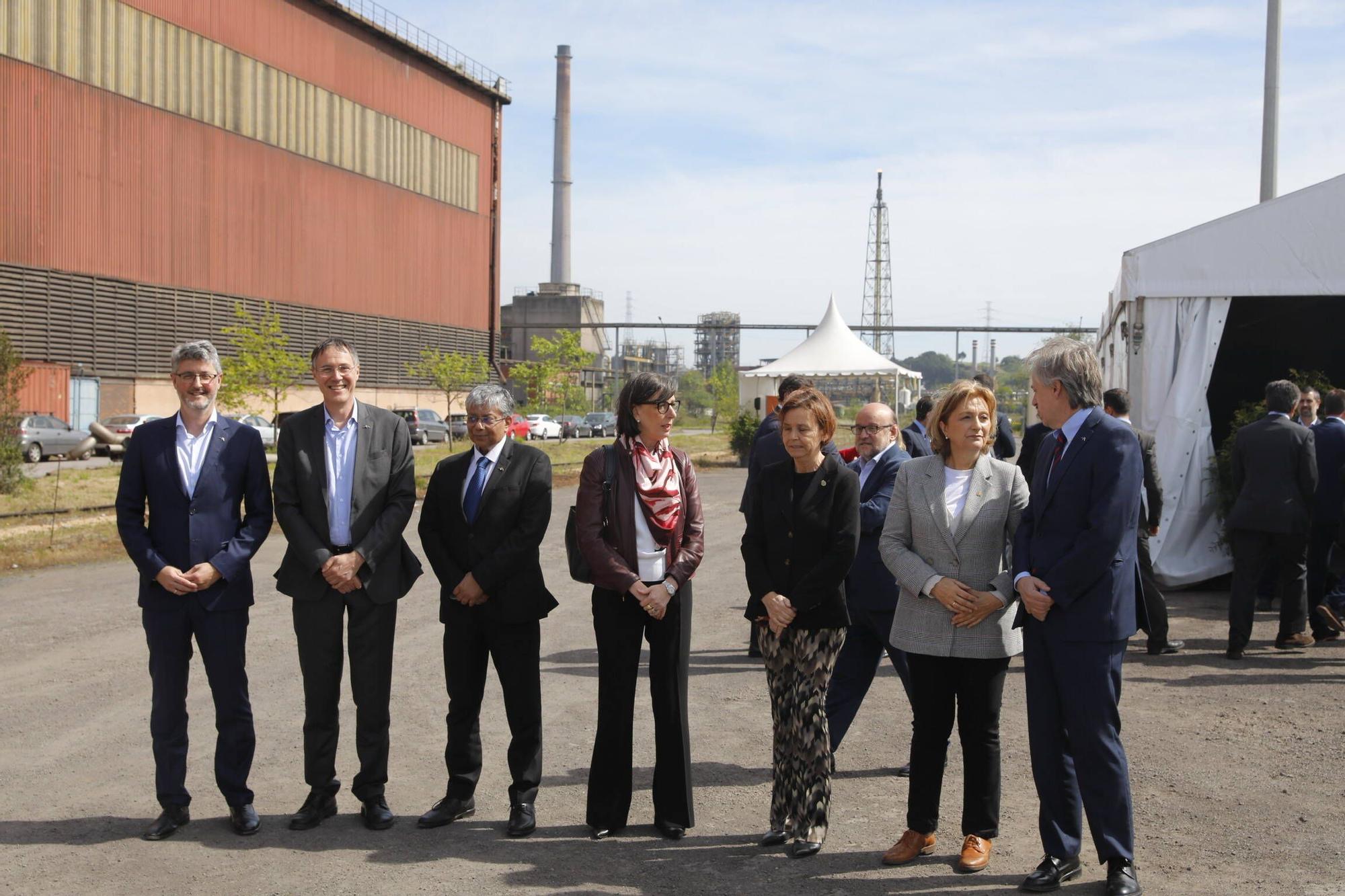 EN IMÁGENES: Así fue la inauguración de las obras para el horno eléctrico hídribido de Arcelor en Gijón