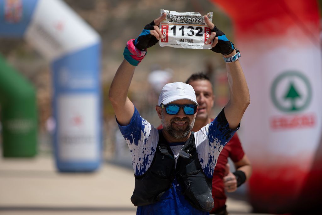 Momento de la llegada a meta en la Ruta de las Fortalezas de Cartagena