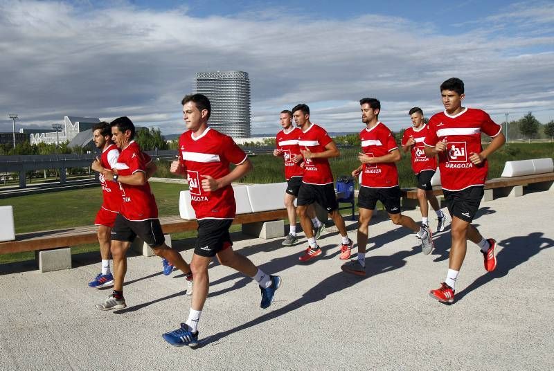 Fotogalería del primer entrenamiento del CAI Zaragoza