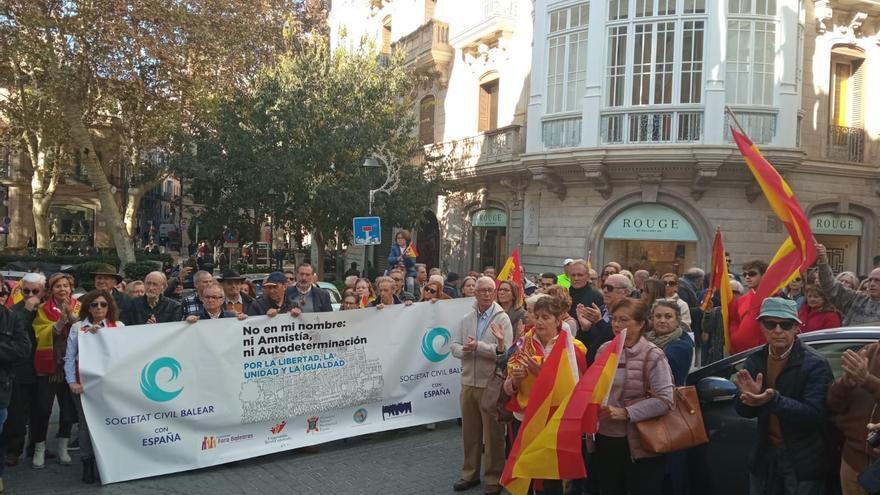 Concentración en Palma contra la amnistía.